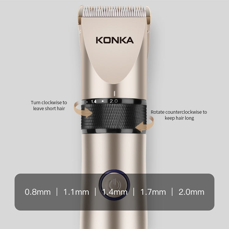 KONKA KZ-TJ01 Men Household Electric Hair Clippers Hair Clippers - Hair Trimmer by KONKA | Online Shopping UK | buy2fix