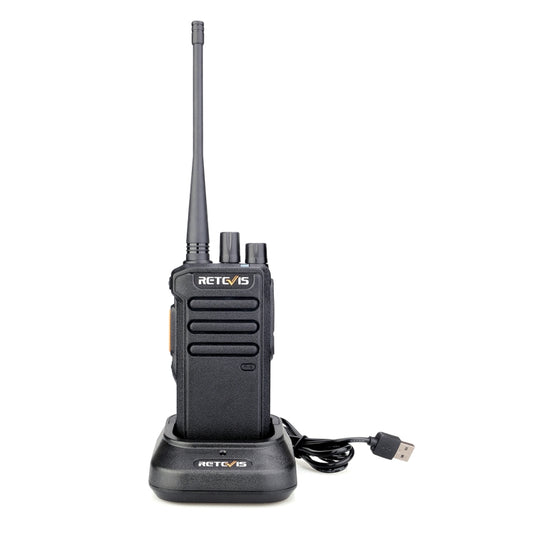 RETEVIS RT43 5W UHF 400-480MHz 32CHS DMR Digital Two Way Radio Handheld Walkie Talkie, EU Plug(Black) - Handheld Walkie Talkie by RETEVIS | Online Shopping UK | buy2fix