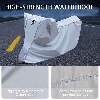 WUPP CS-1410B2 Motorcycle Thickened Oxford Cloth All-inclusive Waterproof Sun-proof Protective Cover, Size:M(Silver) - Protective Gear by WUPP | Online Shopping UK | buy2fix