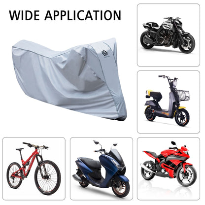 WUPP CS-1410B2 Motorcycle Thickened Oxford Cloth All-inclusive Waterproof Sun-proof Protective Cover, Size:M(Silver) - Protective Gear by WUPP | Online Shopping UK | buy2fix