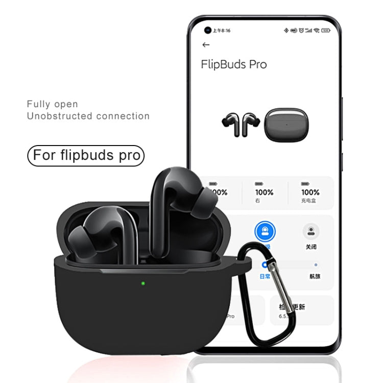 For Xiaomi FlipBuds Pro Full Coverage Liquid Silicone Protective Case(Blue) - Xiaomi Earphone Case by buy2fix | Online Shopping UK | buy2fix