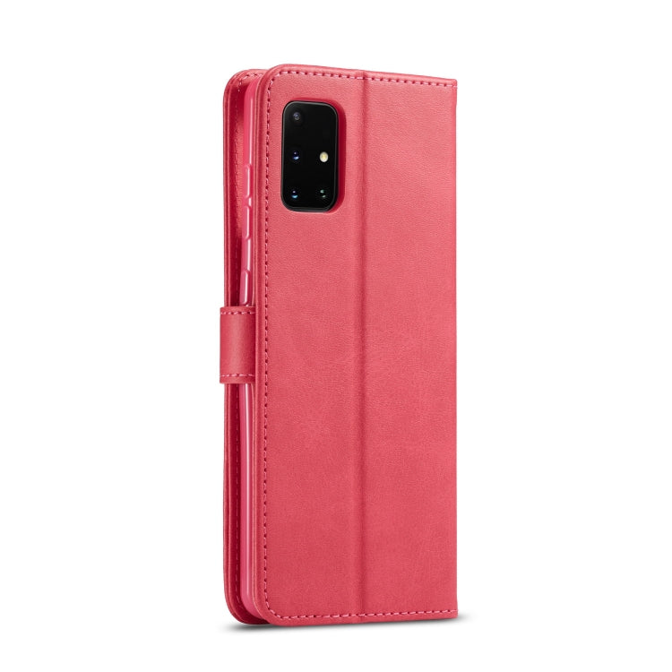 For Samsung Galaxy A03s 164mm LC.IMEEKE Calf Texture Horizontal Flip Leather Case with Holder & Card Slots & Wallet(Red) - Galaxy Phone Cases by LC.IMEEKE | Online Shopping UK | buy2fix