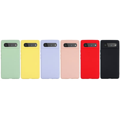 For Google Pixel 6 Pure Color Liquid Silicone Shockproof Full Coverage Case(Pink) - Google Cases by buy2fix | Online Shopping UK | buy2fix