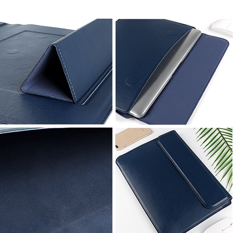 PU08 Multifunctional Notebook PU Liner Bag, Size:14.1-15.4 inch(Royal Blue) - 15 inch by buy2fix | Online Shopping UK | buy2fix