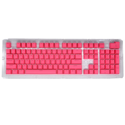 HXSJ P9 104 Keys PBT Color Mechanical Keyboard Keycaps(Rose Red) - Other by HXSJ | Online Shopping UK | buy2fix