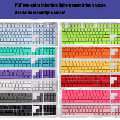 HXSJ P9 104 Keys PBT Color Mechanical Keyboard Keycaps(Grey) - Other by HXSJ | Online Shopping UK | buy2fix