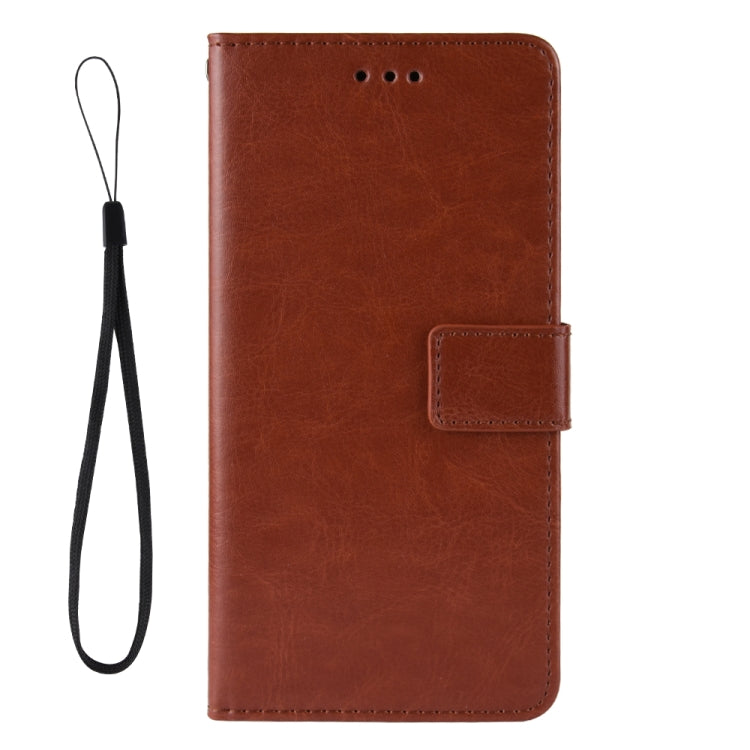 For vivo X60 Pro Overseas Version / X60 5G Curved Surface Version Crazy Horse Texture Horizontal Flip Leather Case with Holder & Card Slots & Lanyard(Brown) - OPPO Cases by buy2fix | Online Shopping UK | buy2fix