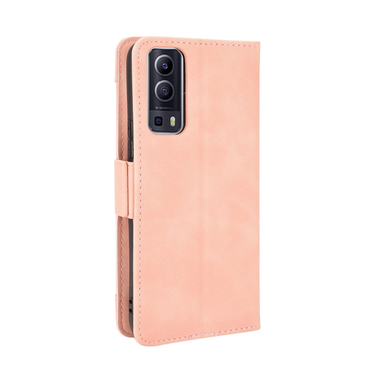 For vivo Y72 5G / iQOO Z3 5G Skin Feel Calf Pattern Horizontal Flip Leather Case with Holder & Card Slots & Photo Frame(Pink) - vivo Cases by buy2fix | Online Shopping UK | buy2fix