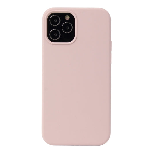 For iPhone 13 Solid Color Liquid Silicone Shockproof Protective Case(Sand Pink) - iPhone 13 Cases by buy2fix | Online Shopping UK | buy2fix