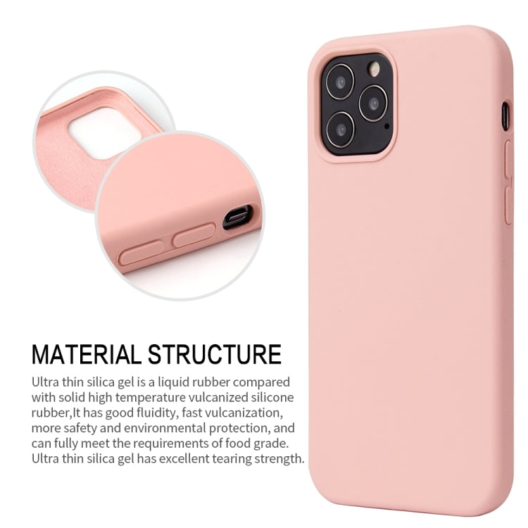 For iPhone 13 Solid Color Liquid Silicone Shockproof Protective Case(Sand Pink) - iPhone 13 Cases by buy2fix | Online Shopping UK | buy2fix