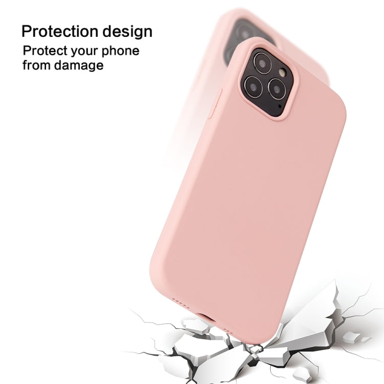 For iPhone 13 Solid Color Liquid Silicone Shockproof Protective Case(Carmine) - iPhone 13 Cases by buy2fix | Online Shopping UK | buy2fix