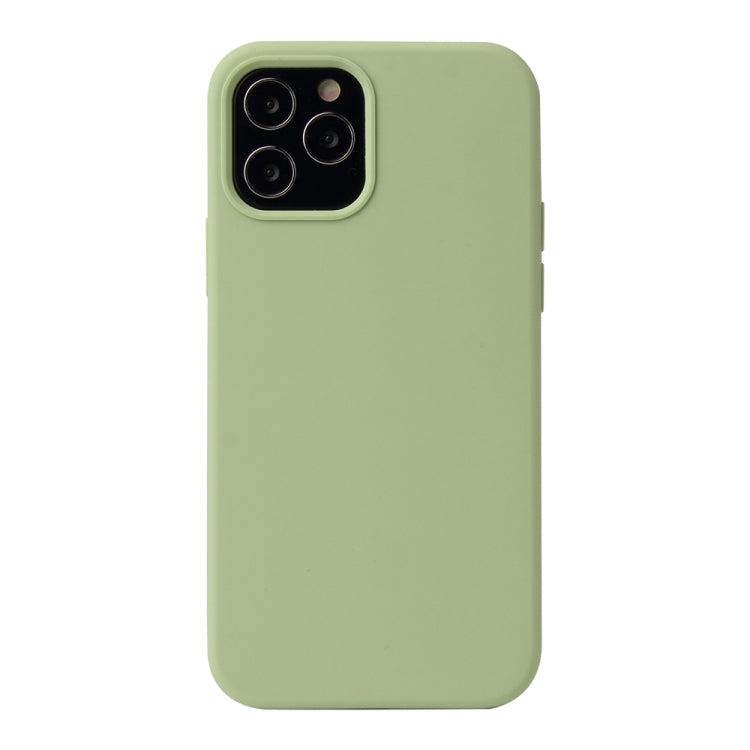 For iPhone 13 Pro Solid Color Liquid Silicone Shockproof Protective Case (Matcha Green) - iPhone 13 Pro Cases by buy2fix | Online Shopping UK | buy2fix