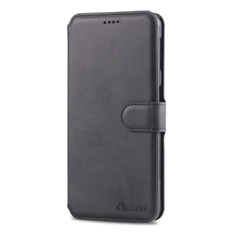 For Galaxy A70 / A7 2019 AZNS Calf Texture Magnetic Horizontal Flip PU Leather Case with Holder & Card Slots & Photo Frame(Black) - Galaxy Phone Cases by AZNS | Online Shopping UK | buy2fix