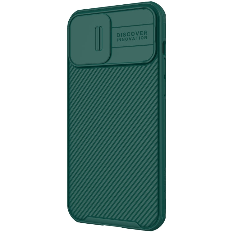 For iPhone 13 Pro Max NILLKIN Black Mirror Pro Series Camshield Full Coverage Dust-proof Scratch Resistant Phone Case (Green) - iPhone 13 Pro Max Cases by NILLKIN | Online Shopping UK | buy2fix