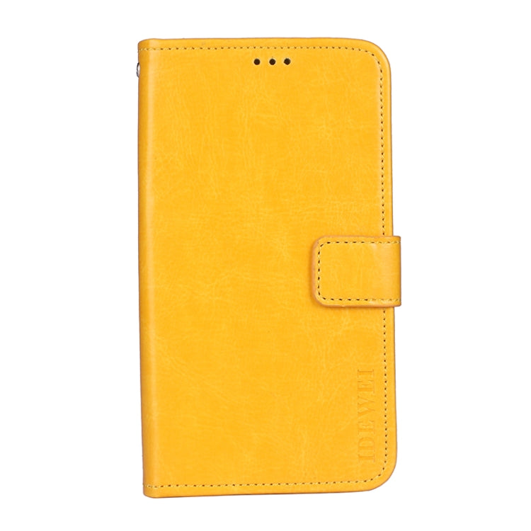 idewei Crazy Horse Texture Horizontal Flip Leather Case with Holder & Card Slots & Wallet For Doogee S97 Pro(Yellow) - More Brand by idewei | Online Shopping UK | buy2fix