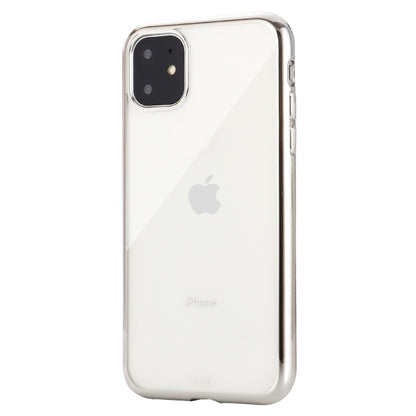 For iPhone 11 GEBEI Plating TPU Shockproof Protective Case(Silver) - iPhone 11 Cases by GEBEI | Online Shopping UK | buy2fix
