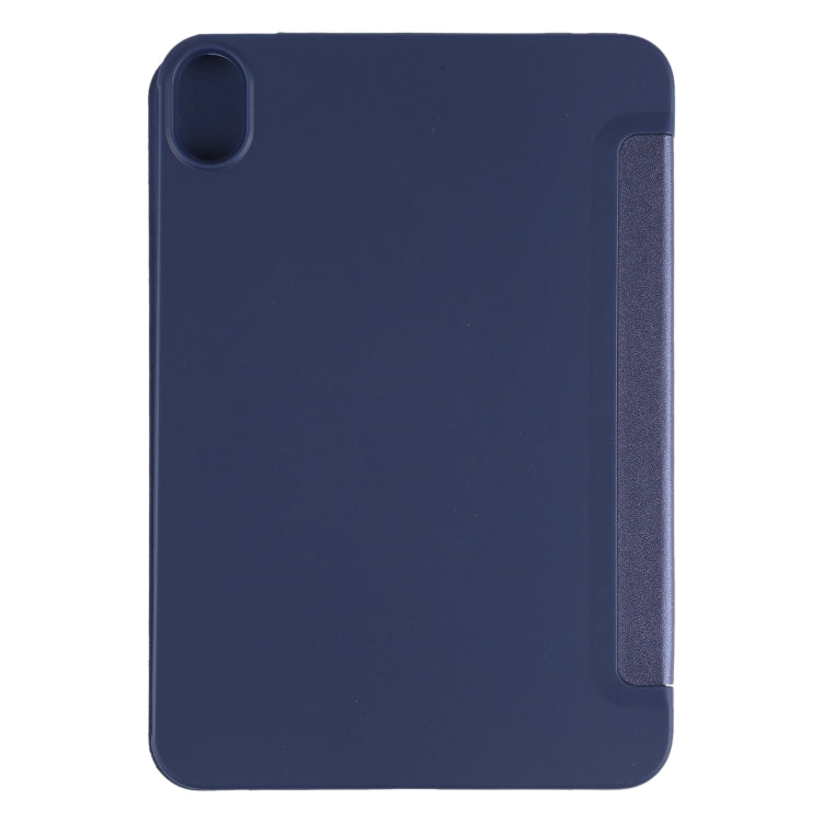 For iPad mini 2024 / mini 6 GEBEI Shockproof Horizontal Flip Tablet Case with Three-folding Holder(Royal Blue) - iPad mini 6 Cases by GEBEI | Online Shopping UK | buy2fix