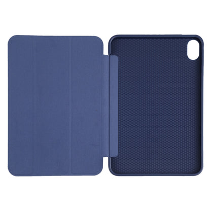 For iPad mini 2024 / mini 6 GEBEI Shockproof Horizontal Flip Tablet Case with Three-folding Holder(Royal Blue) - iPad mini 6 Cases by GEBEI | Online Shopping UK | buy2fix