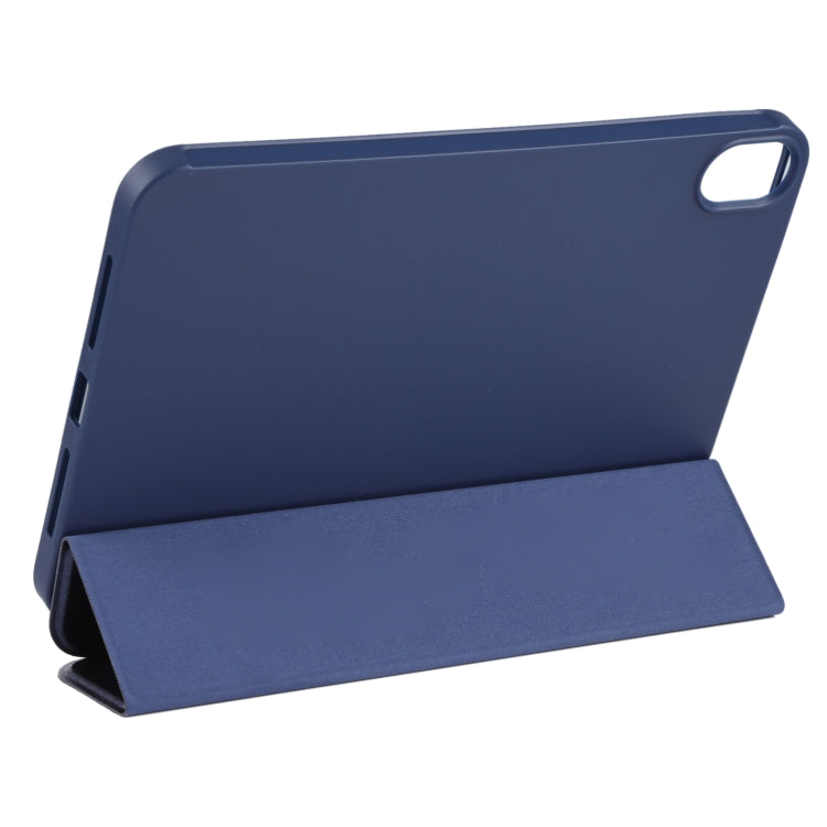 For iPad mini 2024 / mini 6 GEBEI Shockproof Horizontal Flip Tablet Case with Three-folding Holder(Royal Blue) - iPad mini 6 Cases by GEBEI | Online Shopping UK | buy2fix