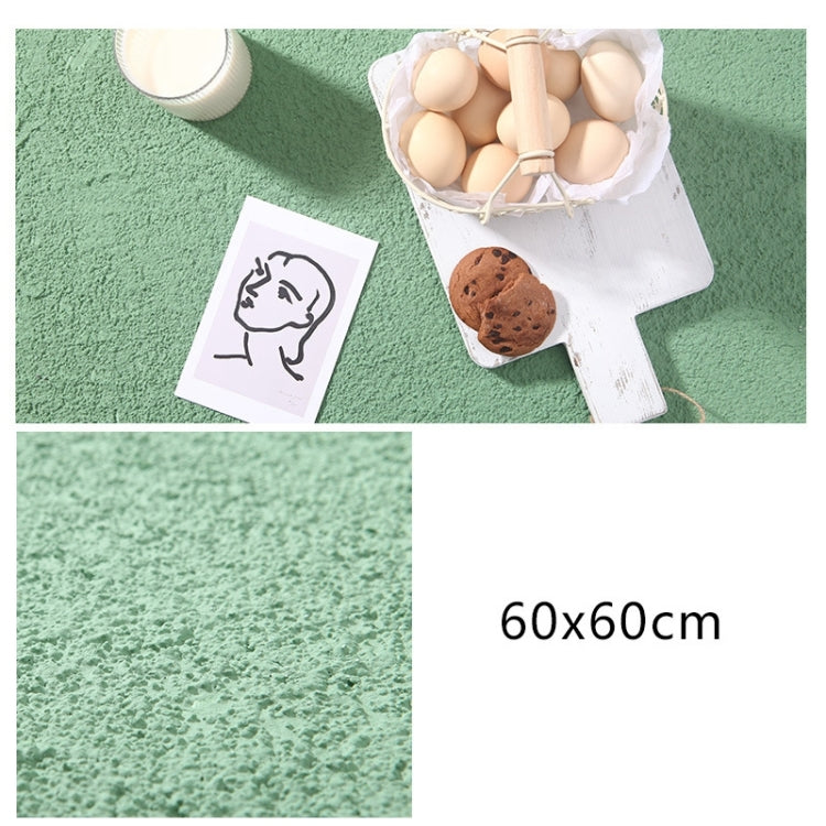 60 x 60cm PVC Backdrop Board Coarse Sand Texture Cement Photography Backdrop Board(Grey Bean Green) - Camera Accessories by buy2fix | Online Shopping UK | buy2fix