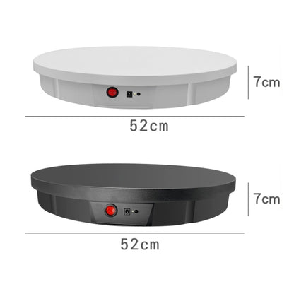 52cm Remote Control Electric Rotating Turntable Display Stand Video Shooting Props Turntable, Plug-in Power, Power Plug:US Plug(Black) - Camera Accessories by buy2fix | Online Shopping UK | buy2fix