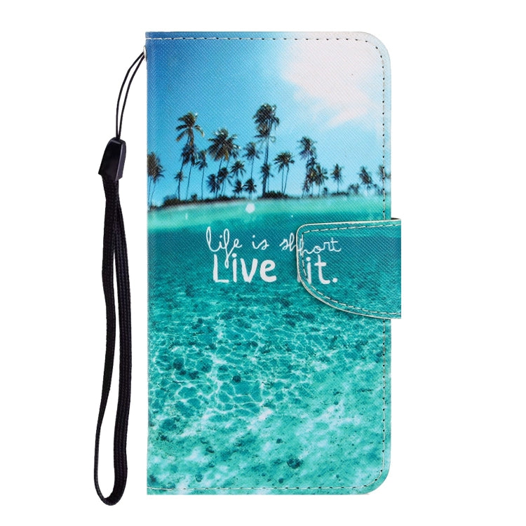 For Xiaomi Redmi Note 11 Pro 3D Colored Drawing Horizontal Flip Leather Phone Case(Coconut Tree) - Xiaomi Accessories by buy2fix | Online Shopping UK | buy2fix