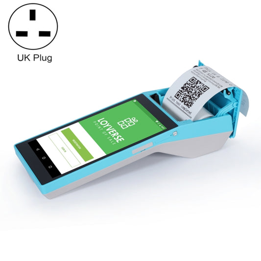 SGT-SP01 5.5 inch HD Screen Handheld POS Receipt Printer, Basic Version, UK Plug(Blue) - Consumer Electronics by buy2fix | Online Shopping UK | buy2fix