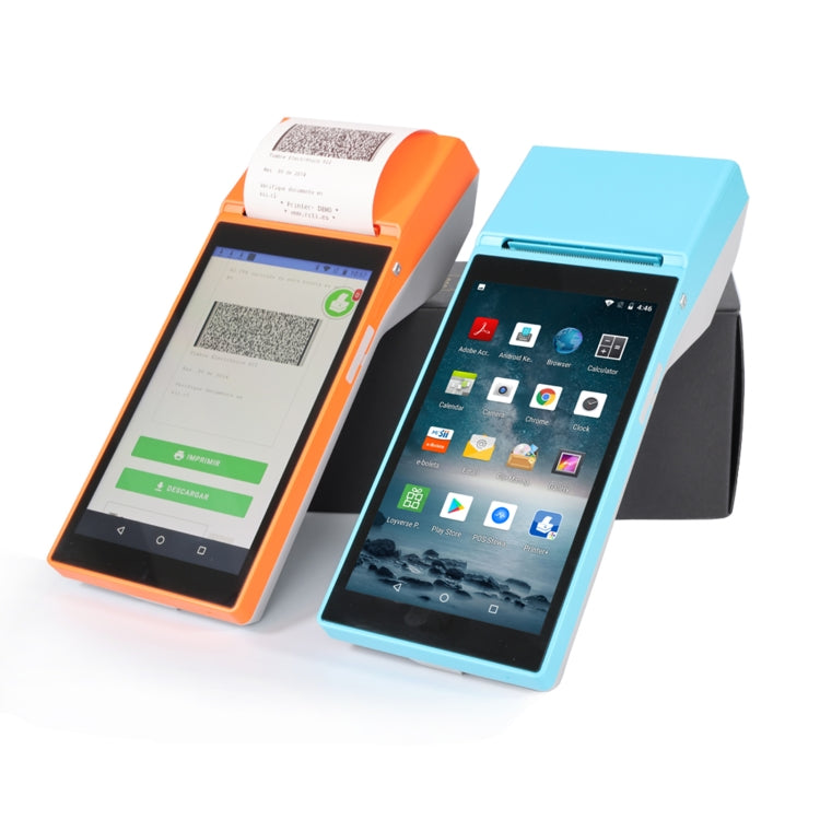 SGT-SP01 5.5 inch HD Screen Handheld POS Receipt Printer, Suit Version, AU Plug(Blue) - Consumer Electronics by buy2fix | Online Shopping UK | buy2fix