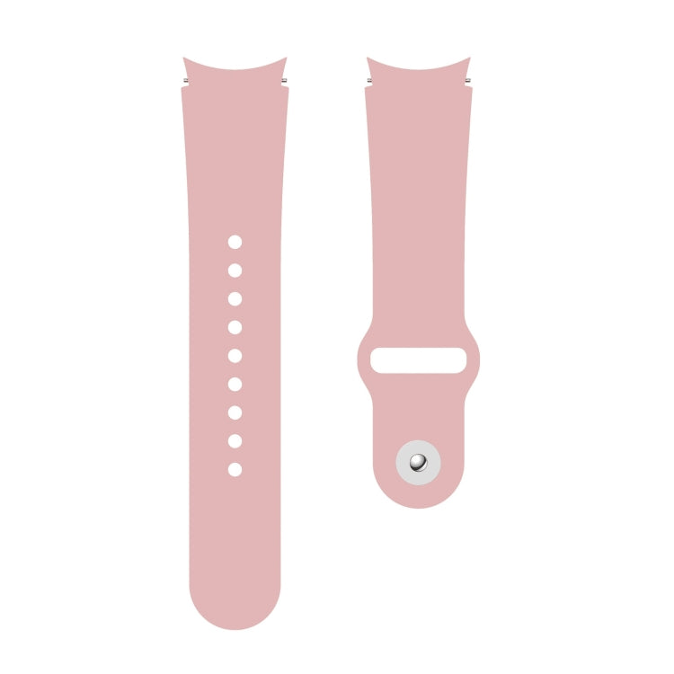 For Samsung Galaxy Watch4 40&44mm/Watch4 Classic 42&46mm Silicone Reverse Buckle Watch Band(Rose Pink) - Smart Wear by buy2fix | Online Shopping UK | buy2fix