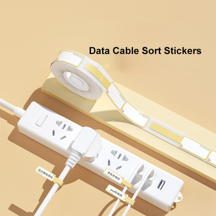 12.5 x 99mm 70 Sheets Thermal Label Data Cable Sort Stickers For NiiMbot D101 / D11(Lucky You) - Consumer Electronics by buy2fix | Online Shopping UK | buy2fix