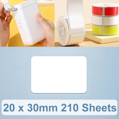 20 x 30 mm 210 Sheets Thermal Printing Label Paper Stickers For NiiMbot D101 / D11(White) - Consumer Electronics by buy2fix | Online Shopping UK | buy2fix