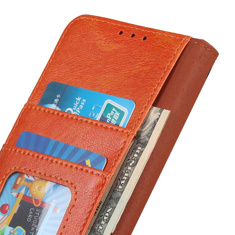 For Samsung Galaxy A13 4G Nappa Texture Horizontal Flip Leather Phone Case(Orange) - Galaxy Phone Cases by buy2fix | Online Shopping UK | buy2fix