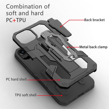 For iPhone 13 Pro Machine Armor Warrior PC + TPU Phone Case (Black) - iPhone 13 Pro Cases by buy2fix | Online Shopping UK | buy2fix