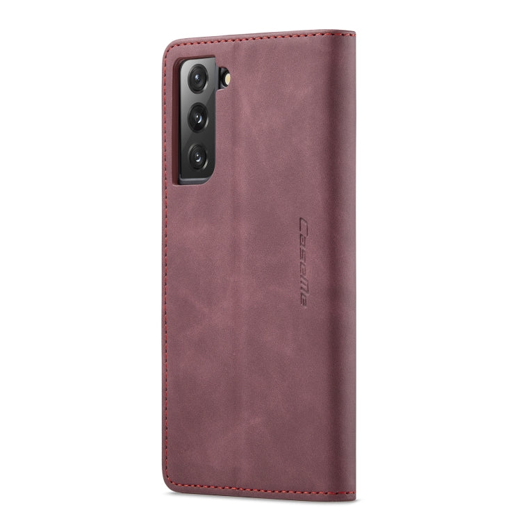 For Samsung Galaxy S22 CaseMe 013 Multifunctional Horizontal Flip Leather Phone Case(Wine Red) - Galaxy S22 5G Cases by CaseMe | Online Shopping UK | buy2fix