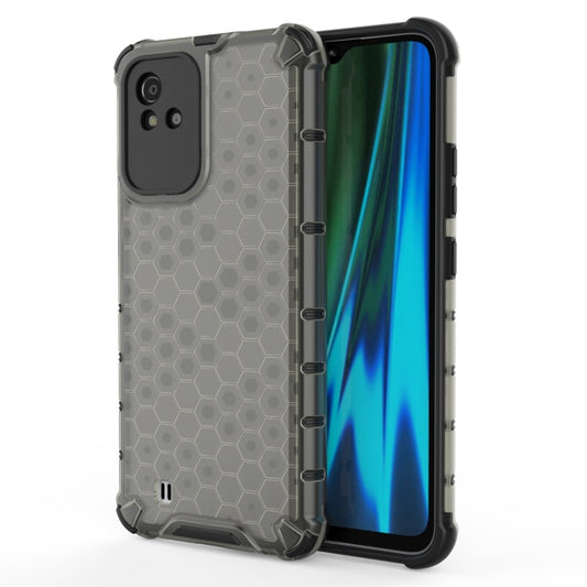 For OPPO Realme Narzo 50 4G Honeycomb PC + TPU Phone Case(Black) - Realme Cases by buy2fix | Online Shopping UK | buy2fix