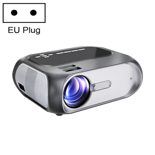 T7i 720P 200 ANSI Home Theater LED HD Digital Projector, Same Screen Version, EU Plug(Silver Grey) - Consumer Electronics by buy2fix | Online Shopping UK | buy2fix