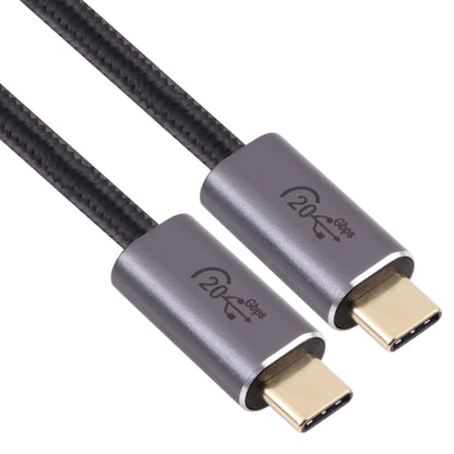 20Gbps USB 3.2 USB-C / Type-C Male to USB-C / Type-C Male Braided Data Cable, Cable Length:0.5m(Black) - Computer & Networking by buy2fix | Online Shopping UK | buy2fix