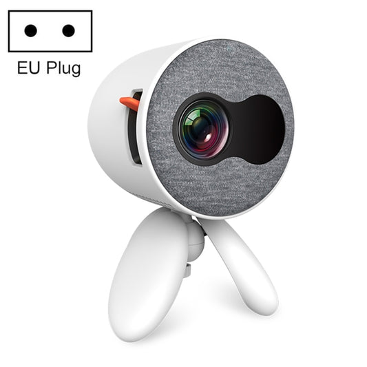 YG220 Same Screen Version Children Projector Mini LED Portable Home Speaker Projector, Plug Type:EU Plug(White) - Consumer Electronics by buy2fix | Online Shopping UK | buy2fix