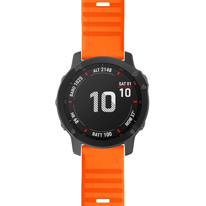 For Garmin Fenix 7X Silicone Watch Band(Orange) - Watch Bands by buy2fix | Online Shopping UK | buy2fix