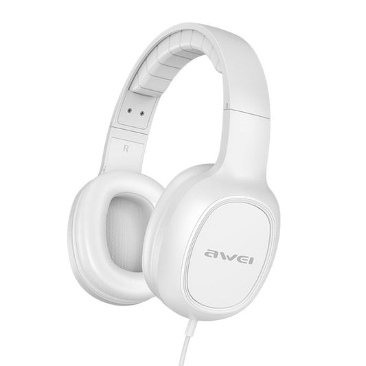 awei GM-6 3.5mm Stereo Wired Headset(White) - Multimedia Headset by awei | Online Shopping UK | buy2fix