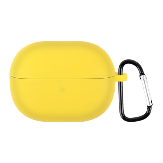 For Xiaomi Redmi Buds 3 Lite Silicone Earphone Protective Case with Hook(Yellow) - Xiaomi Earphone Case by buy2fix | Online Shopping UK | buy2fix