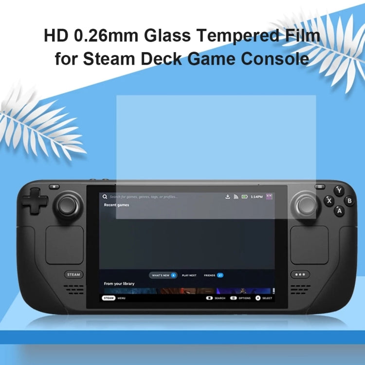 50 PCS 0.26mm 9H 2.5D Tempered Glass Film For Steam Deck Game Console - Accessories by buy2fix | Online Shopping UK | buy2fix