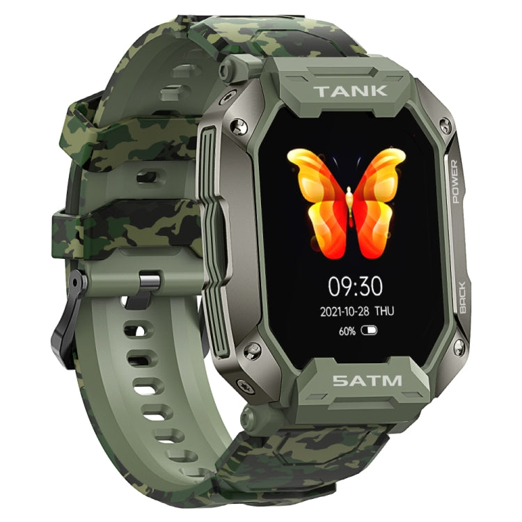 TANK M1 1.72 TFT Screen Smart Watch, Support Sleep Monitoring / Heart Rate Monitoring(Camouflage Green) - Smart Wear by buy2fix | Online Shopping UK | buy2fix