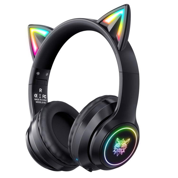 ONIKUMA B90 RGB Lighting Wireless Bluetooth Headphone(Black) - Multimedia Headset by ONIKUMA | Online Shopping UK | buy2fix