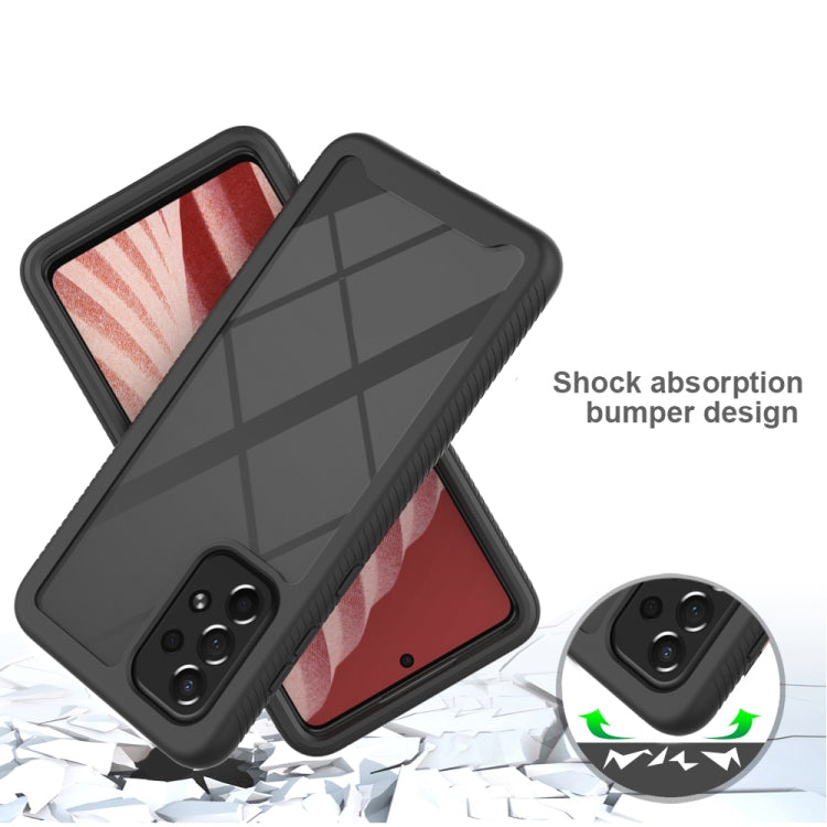 For Samsung Galaxy A73 5G Starry Sky Solid Color Series Shockproof PC + TPU Phone Case(Black) - Samsung Accessories by buy2fix | Online Shopping UK | buy2fix