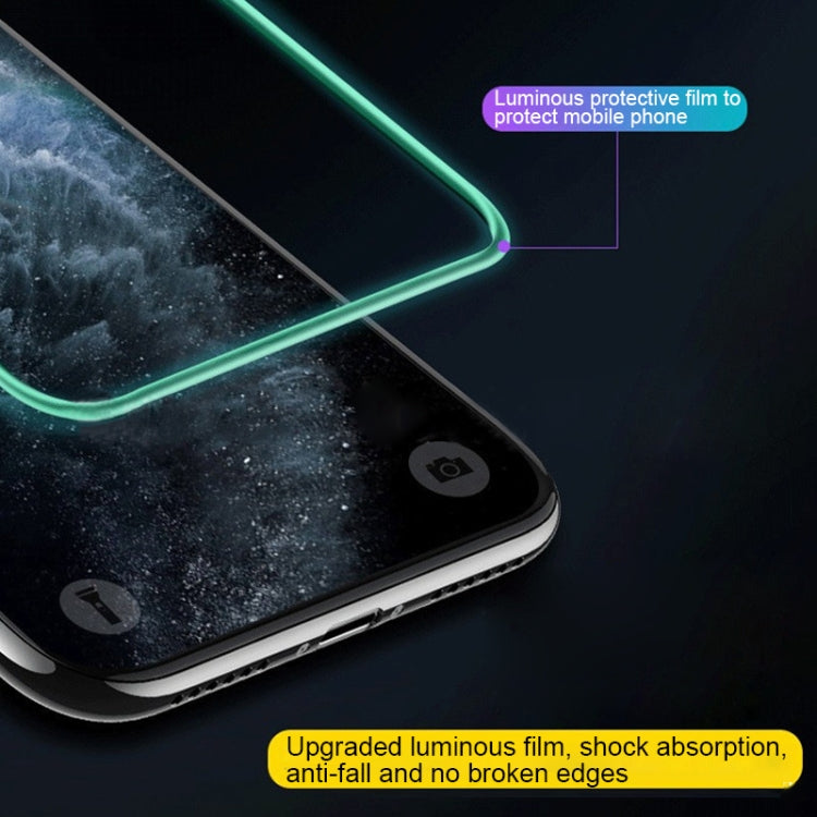 For iPhone 11 / XR Luminous Shatterproof Airbag Tempered Glass Film - iPhone 11 Tempered Glass by buy2fix | Online Shopping UK | buy2fix