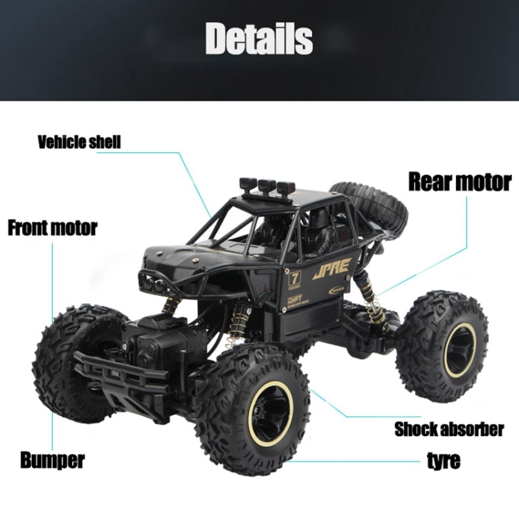 2.4GHz 4WD Double Motors Off-Road Climbing Car Remote Control Vehicle, Model:6141(Black) - RC Cars by buy2fix | Online Shopping UK | buy2fix