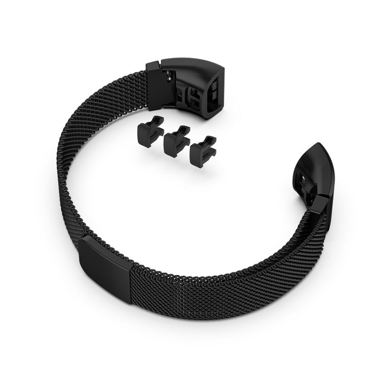 For  Huawei Band 3 & 4 Pro Milanese Strap(Black) - Smart Wear by buy2fix | Online Shopping UK | buy2fix