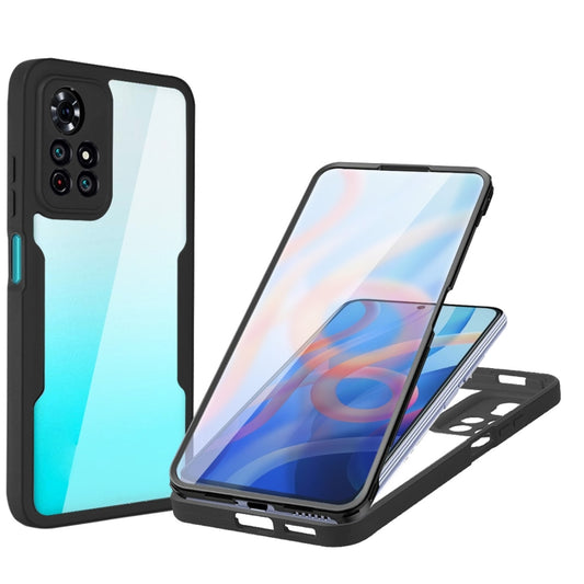 For Xiaomi Redmi Note 11 Acrylic + TPU 360 Degrees Full Coverage Phone Case(Black) - Xiaomi Cases by buy2fix | Online Shopping UK | buy2fix