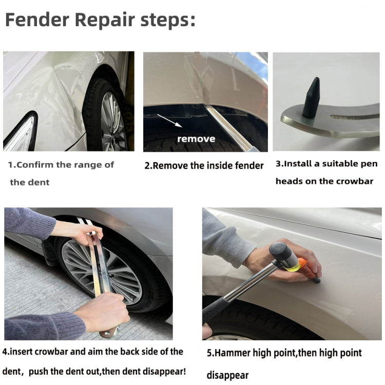 N5 104 in 1 Car Paintless Dent Removal Fender Damage Repair Puller Lifter, Plug Type:Cigarette Lighter Plug - In Car by buy2fix | Online Shopping UK | buy2fix